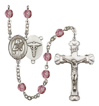 R6001-8003S9 St. Agatha / Nurse Rosary, Available in 12 Colors