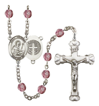 R6001-8008 St. Benedict Rosary, Available in 12 Colors