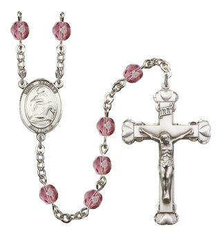 R6001-8020 St. Charles Borromeo Rosary, Available in 12 Colors