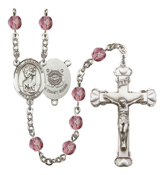 R6001-8022S3 St. Christopher / Coast Guard Rosary, Available in 12 Colors