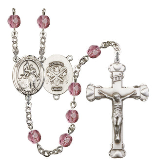 R6001-8053S5 St. Joan of Arc / Nat'l Guard Rosary, Available in 12 Colors