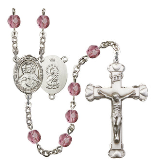 R6001-8098 Scapular Rosary, Available in 12 Colors