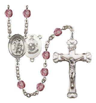 R6001-8118S4 Guardian Angel / Marine Corp Rosary, Available in 12 Colors