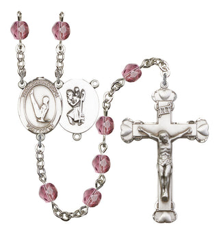 R6001-8142 St. Christopher/Gymnastics Rosary, Available in 12 Colors