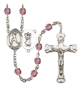 R6001-8145 St. Christopher/Softball Rosary, Available in 12 Colors