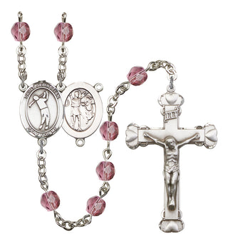 R6001-8162 St. Sebastian/Golf Rosary, Available in 12 Colors