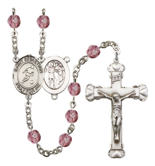 R6001-8164 St. Sebastian/Soccer Rosary, Available in 12 Colors