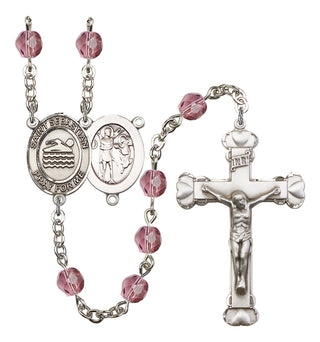 R6001-8167 St. Sebastian/Swimming Rosary, Available in 12 Colors