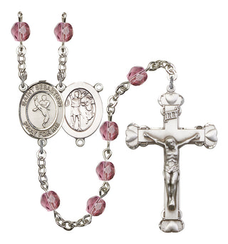 R6001-8168 St. Sebastian/Martial Arts Rosary, Available in 12 Colors