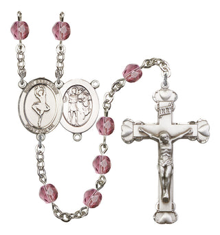 R6001-8173 St. Sebastian/Dance Rosary, Available in 12 Colors