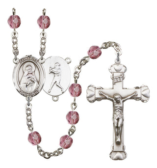 R6001-8181 St. Rita / Baseball Rosary, Available in 12 Colors