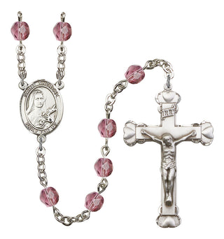 R6001-8210 St. Therese of Lisieux Rosary, Available in 12 Colors