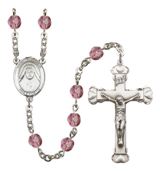 R6001-8406 St. Alphonsa of India Rosary, Available in 12 Colors