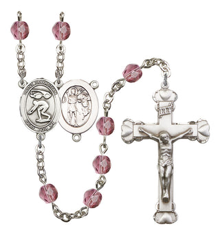 R6001-8611 St. Sebastian/Swimming Rosary, Available in 12 Colors