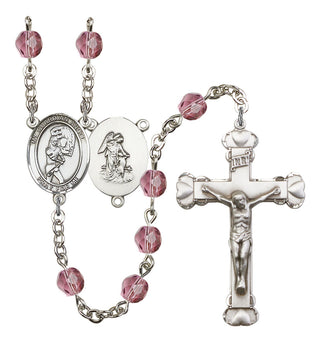 R6001-8707 SOFTBALL/GUARDIAN ANGEL Rosary, Available in 12 Colors