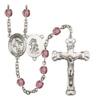 R6001-8710 Guardian Angel/Track&Field Rosary, Available in 12 Colors