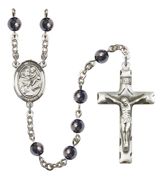 8004-Mens St. Anthony of Padua Rosary, Available in 7 Colors