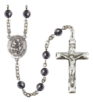 8004SP-Mens San Antonio Rosary, Available in 7 Colors