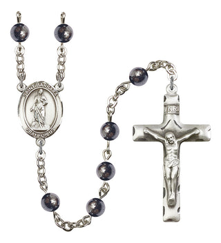 8006-Mens St. Barbara Rosary, Available in 7 Colors