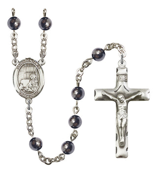 8013-Mens St. Benjamin Rosary, Available in 7 Colors