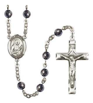 8019-Mens St. Camillus of Lellis Rosary, Available in 7 Colors