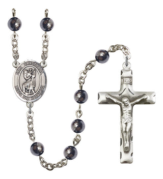 8022SP-Mens San Cristobal Rosary, Available in 7 Colors