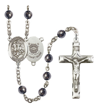 8040S3-Mens St. George / Coast Guard Rosary, Available in 7 Colors