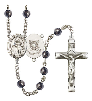 8053S3-Mens St. Joan of Arc /Coast Guard Rosary, Available in 7 Colors