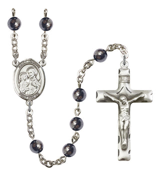 8058-Mens St. Joseph Rosary, Available in 7 Colors