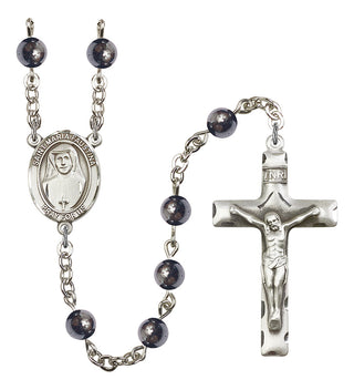 8069-Mens St. Maria Faustina Rosary, Available in 7 Colors