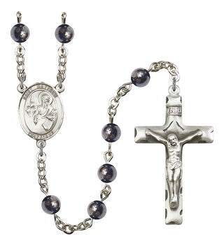 8074-Mens St. Matthew the Apostle Rosary, Available in 7 Colors