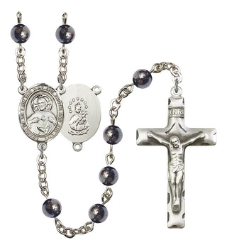 8098-Mens Scapular Rosary, Available in 7 Colors