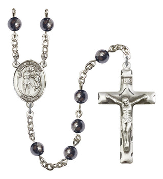 8100-Mens St. Sebastian Rosary, Available in 7 Colors