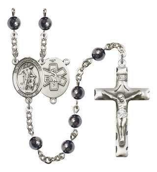 8118S1-Mens Guardian Angel / EMT Rosary, Available in 7 Colors