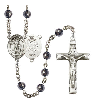 8118S5-Mens Guardian Angel / Nat'l Guard Rosary, Available in 7 Colors