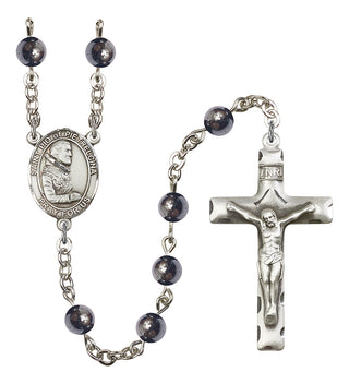 8125-Mens St. Pio of Pietrelcina Rosary, Available in 7 Colors