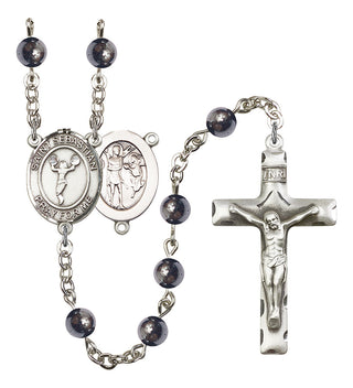 8170-Mens St. Sebastian/Cheerleading Rosary, Available in 7 Colors