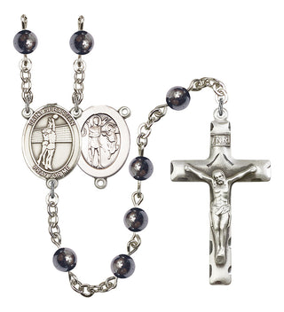 8186-Mens St. Sebastian / Volleyball Rosary, Available in 7 Colors