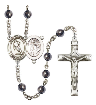 8187-Mens St. Sebastian / Rugby Rosary, Available in 7 Colors