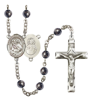 8243-Mens O/L of Mount Carmel Rosary, Available in 7 Colors