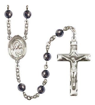 8287-Mens O/L of Good Counsel Rosary, Available in 7 Colors