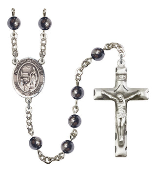 8288SP-Mens Virgen del Lourdes Rosary, Available in 7 Colors