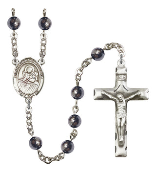 8297-Mens St. Lidwina of Schiedam Rosary, Available in 7 Colors