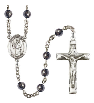 8378-Mens St. Uriel the Archangel Rosary, Available in 7 Colors