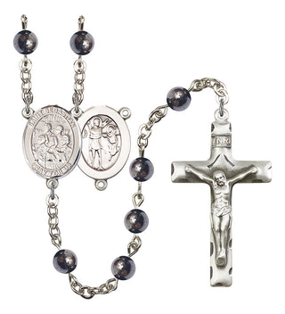 8614-Mens St. Sebastian / Choir Rosary, Available in 7 Colors