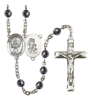 8700-Mens Guardian Angel/Baseball Rosary, Available in 7 Colors