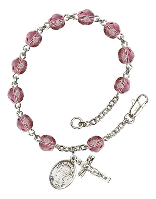 RB6000-9005 St. Apollonia Rosary Bracelet, Available in 12 Colors