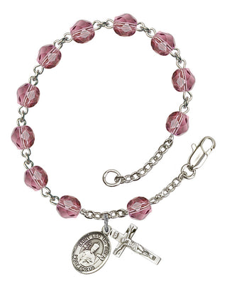 RB6000-9120 St. Leo the Great Rosary Bracelet, Available in 12 Colors