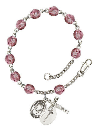 RB6000-9235 Pope Emeritace Benedict XVI Rosary Bracelet, Available in 12 Colors