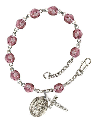 RB6000-9323 St. Wolfgang Rosary Bracelet, Available in 12 Colors